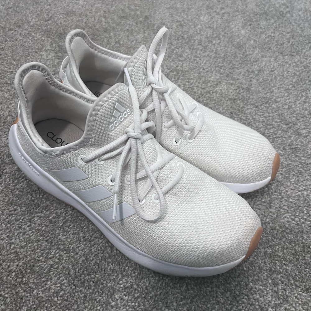 Adidas White Sneakers Size 8 Gently Used